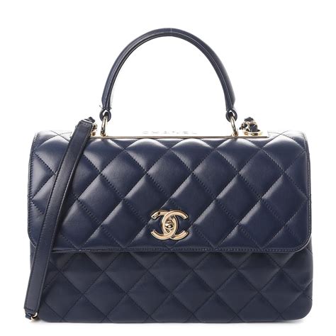 blue chanel handbag|chanel handbags blue color.